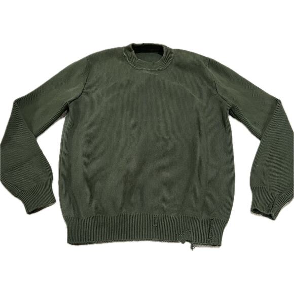 Golden Goose  Distressed Cotton Blend Sweater Small - Picture 3 of 9